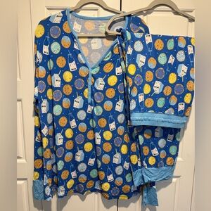 Little Sleepies - Milk & Cookies Print Pajama Set - 3XL